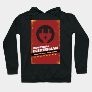 Industrial electrician high voltage high skills, electrician gift, High voltage, lineman, Hoodie